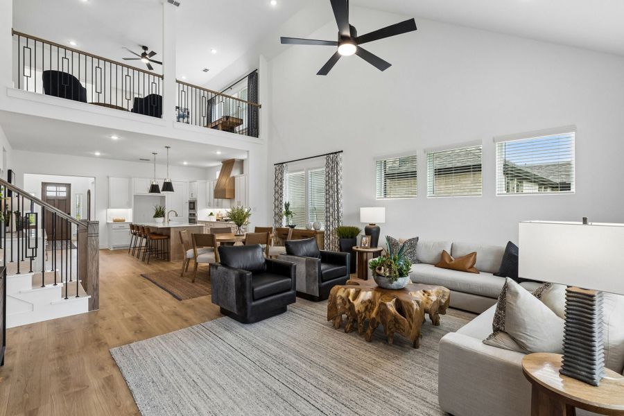 Furnished interior view inside a new home in Painted Tree Woodland West, McKinney (Image 7). Furnished interior view inside a new home in Painted Tree Woodland West, McKinney (Image 7).