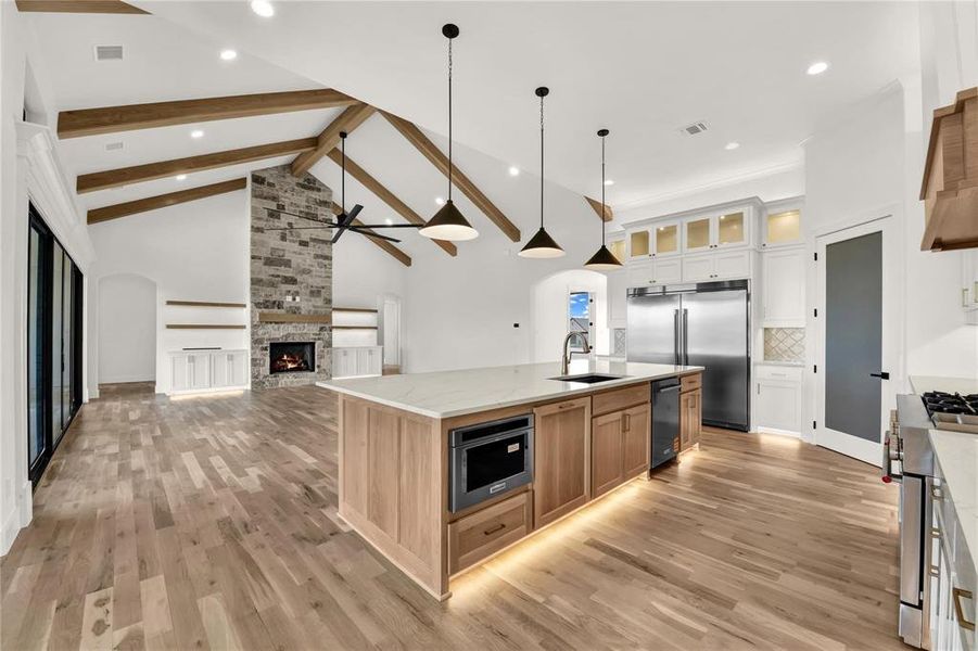 Furnished interior view inside a new home in , Aledo (Image 8).