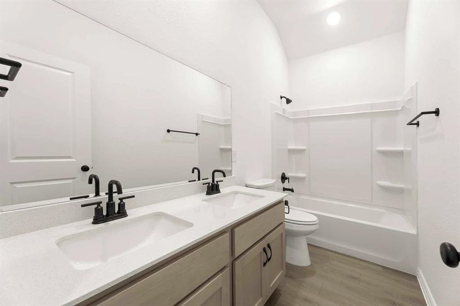 Furnished interior view inside a new home in Creekview Fossil Ridge, Pilot Point (Image 9). Furnished interior view inside a new home in Creekview Fossil Ridge, Pilot Point (Image 9).