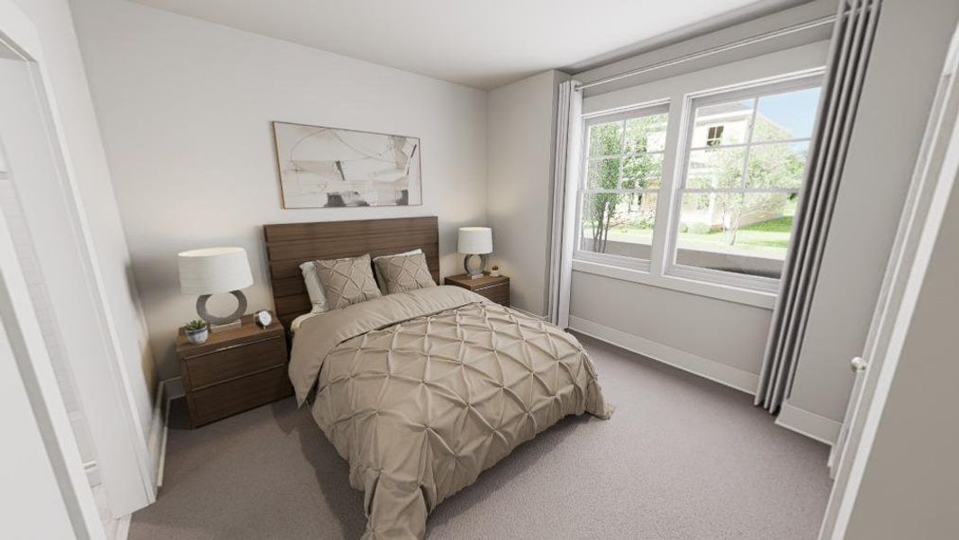 Furnished interior view inside a new home in Wendell Falls, Wendell (Image 9).