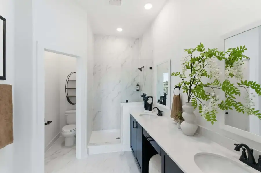 Furnished interior view inside a new home in Rose Hill, San Antonio (Image 6).