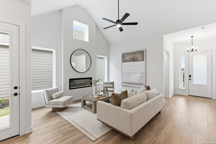 Furnished interior view inside a new home in The Crossvine, Schertz (Image 22). Furnished interior view inside a new home in The Crossvine, Schertz (Image 22).