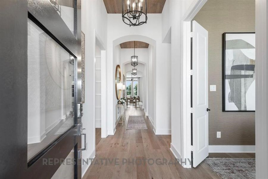 Furnished interior view inside a new home in Wildflower Ranch, Dish (Image 18).
