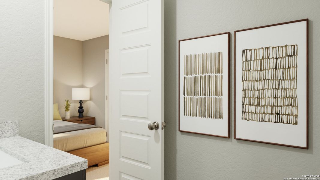 Furnished interior view inside a new home in Applewhite Meadows, San Antonio (Image 8).