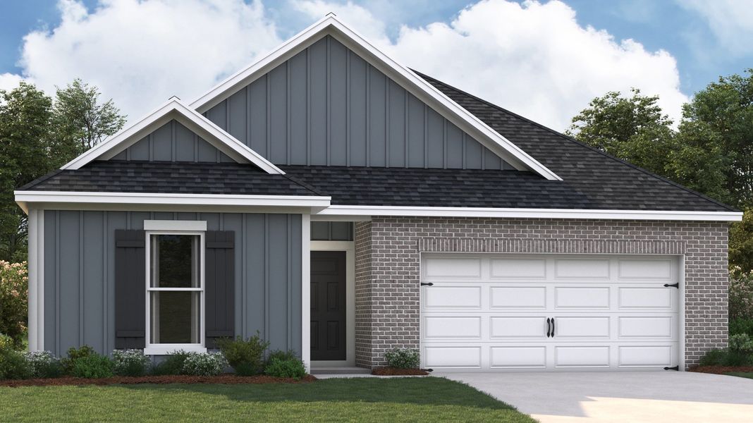 Representative exterior photo of a completed home built from the KENNER by D.R. Horton in Village Park, Oakland, TN (Image 2).