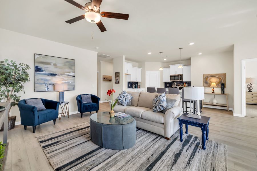 Representative furnished interior of a home built from the Courtney II by Great Southern Homes in Oak Hollow, Longs (Image 12).