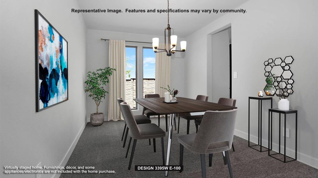Furnished interior view inside a new home in Parkside On The River, Georgetown (Image 6).