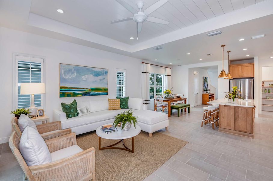 Furnished interior view inside a new home in Tide Marsh, Fort Myers (Image 12).