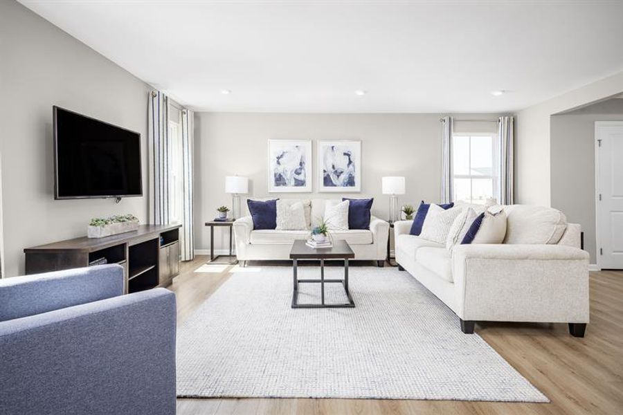 Furnished interior in a model home at Stanford Village in Lyman (Image 12).