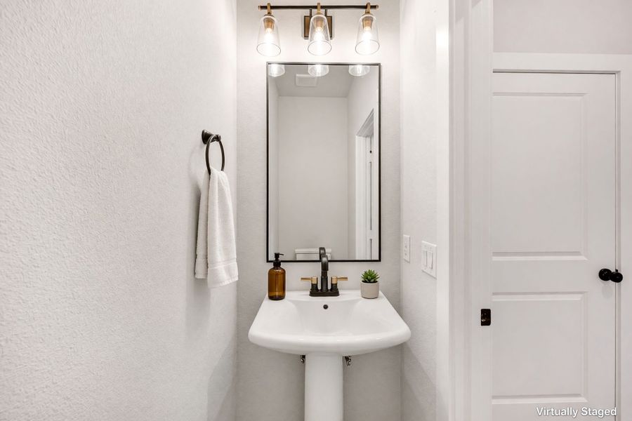 Furnished interior view inside a new home in Willow Grove Single-Family Homes, Melissa (Image 12).