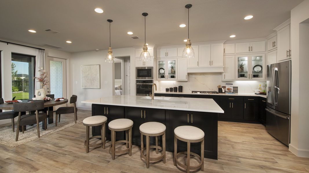 Representative furnished interior of a home built from the 4098W by Perry Homes in Valencia, Manvel (Image 5).