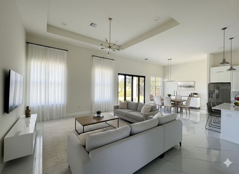 Furnished interior view inside a new home in , North Port (Image 3). Furnished interior view inside a new home in , North Port (Image 3).