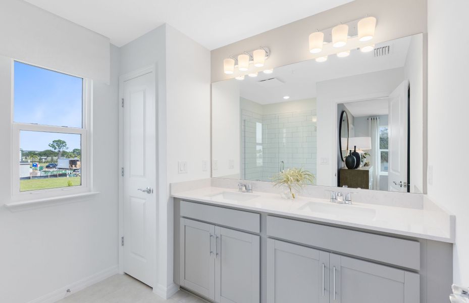 Furnished interior view inside a new home in Harbor Square, Palm Bay (Image 4).