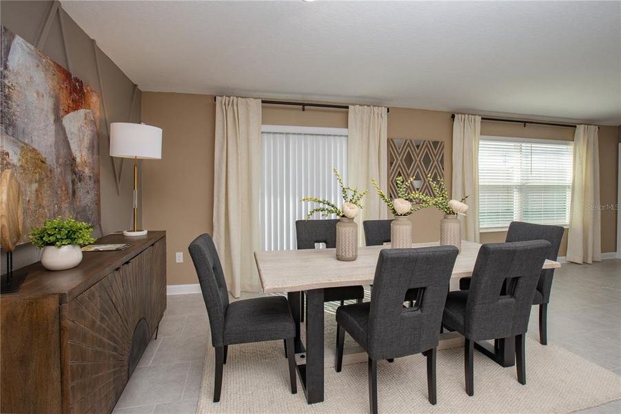 Furnished interior view inside a new home in Knightsbridge, Kissimmee (Image 6). Furnished interior view inside a new home in Knightsbridge, Kissimmee (Image 6).