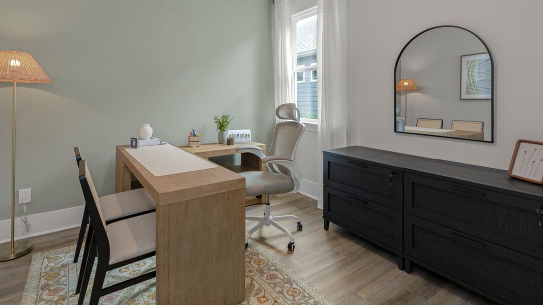 Representative furnished interior of a home built from the MADISON by D.R. Horton in Indigo Preserve, Leland (Image 26). Representative furnished interior of a home built from the MADISON by D.R. Horton in Indigo Preserve, Leland (Image 26).