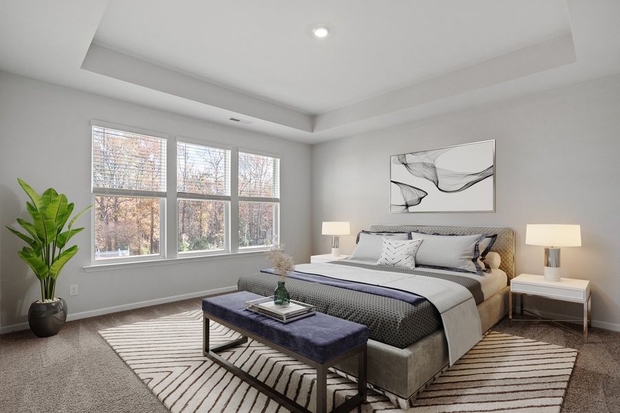 Representative furnished interior of a home built from the Mandevilla - Vanguard Collection by Mungo Homes in Sweetbrier, Durham (Image 5).