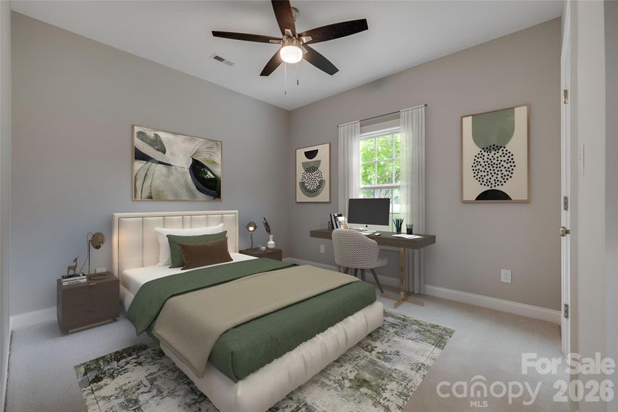 Representative photo of same build. Layout reversed per attached floorplan. Colors and selections may differ. Virtually staged.
