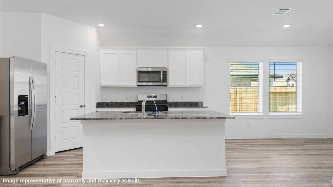 Furnished interior view inside a new home in Riverwood Ranch, Angleton (Image 3). Furnished interior view inside a new home in Riverwood Ranch, Angleton (Image 3).