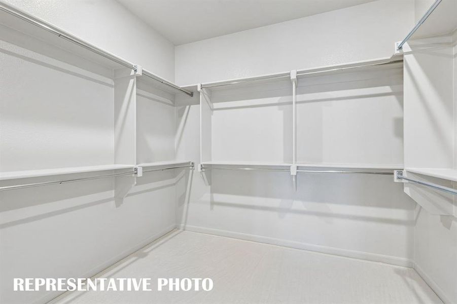No fighting over space in this wonderful owner's closet! REPRESENTATIVE PHOTO No fighting over space in this wonderful owner's closet! REPRESENTATIVE PHOTO