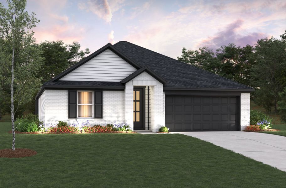 Representative exterior photo of a completed home built from the Allegheny by Beazer Homes in Sorella: Landmark Collection, Tomball, TX (Image 11).