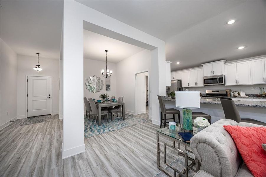 Furnished interior view inside a new home in Briarwood, Alachua (Image 22). Furnished interior view inside a new home in Briarwood, Alachua (Image 22).