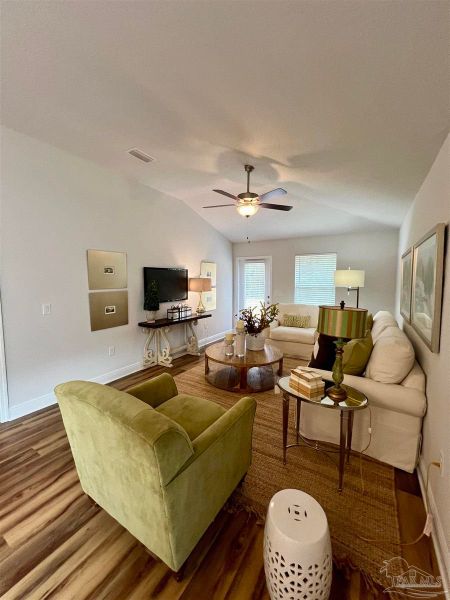 Furnished interior in a model home at Muldoon Pointe in Pensacola (Image 8).