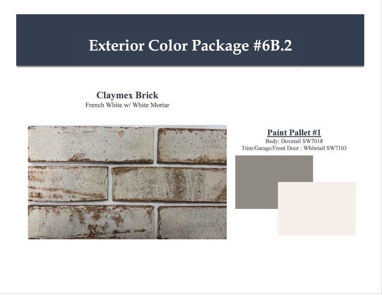 Sample of building materials used in homes in Westridge Cove, Conroe (Image 4).