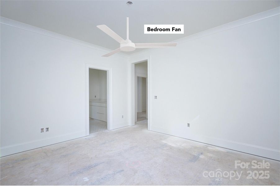 Bedroom with Jack & Jill bathroom, carpet to be installed Bedroom with Jack & Jill bathroom, carpet to be installed