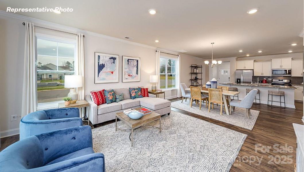 Furnished interior view inside a new home in Blackstone Bay Townhomes, Sherrills Ford (Image 19).