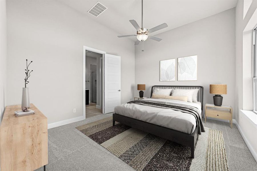 Furnished interior view inside a new home in Sandbrock Ranch, Aubrey (Image 13).