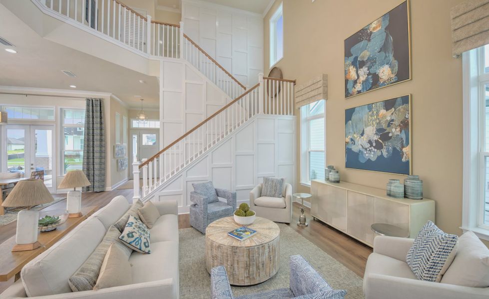 Furnished interior view inside a new home in Oakmont, Gainesville (Image 10). Furnished interior view inside a new home in Oakmont, Gainesville (Image 10).