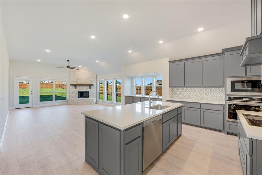 Furnished interior view inside a new home in Coyote Crossing, Godley (Image 8).