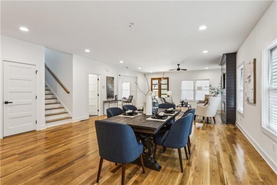 Furnished interior view inside a new home in , Atlanta (Image 6).