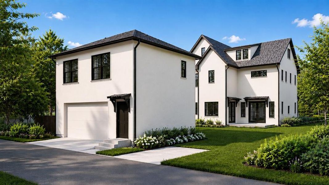 Front exterior of a new home in , St. Petersburg, FL, highlighting curb appeal (Image 1). Front exterior of a new home in , St. Petersburg, FL, highlighting curb appeal (Image 1).