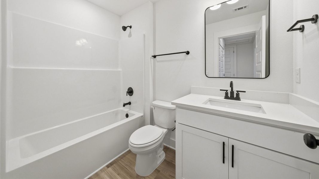 Furnished interior view inside a new home in Palm Street Townhomes, Destin (Image 10).