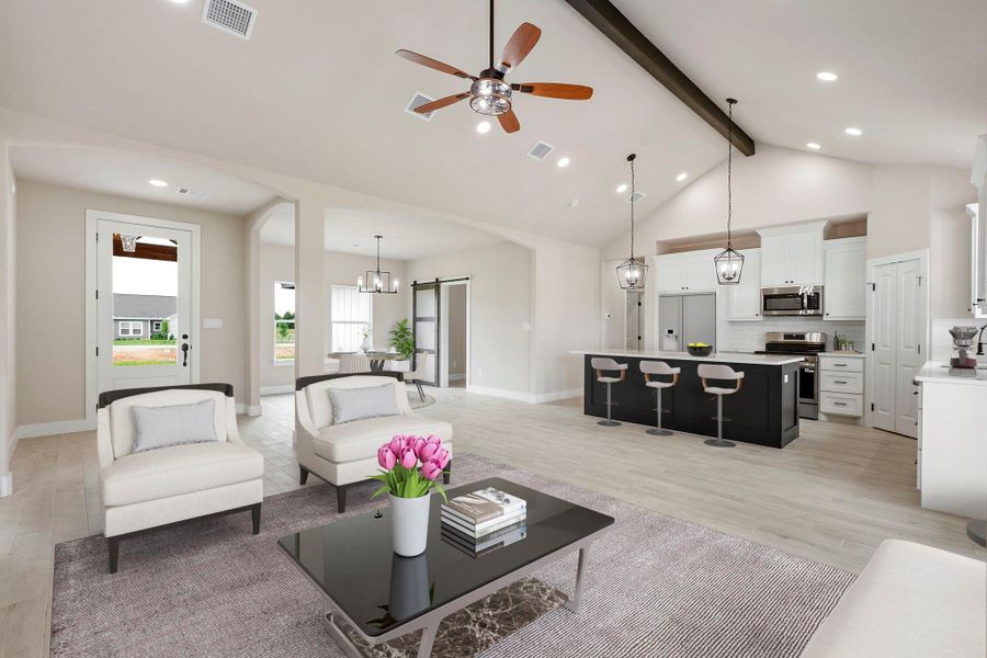 Furnished interior view inside a new home in , Franklin (Image 6).