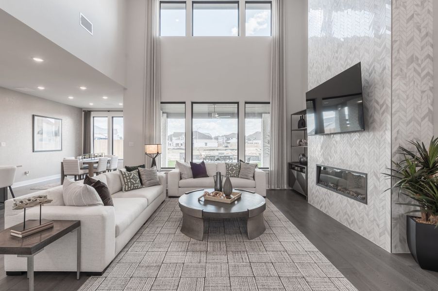 Representative furnished interior of a home built from the Bogata by Tri Pointe Homes in Harvest Green, Richmond (Image 83).