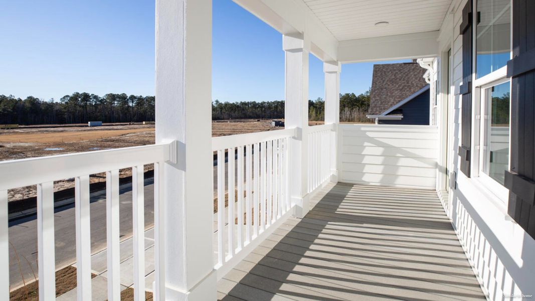 Exterior details and patio area of a home in The Haven at Indigo Preserve, Leland (Image 23).