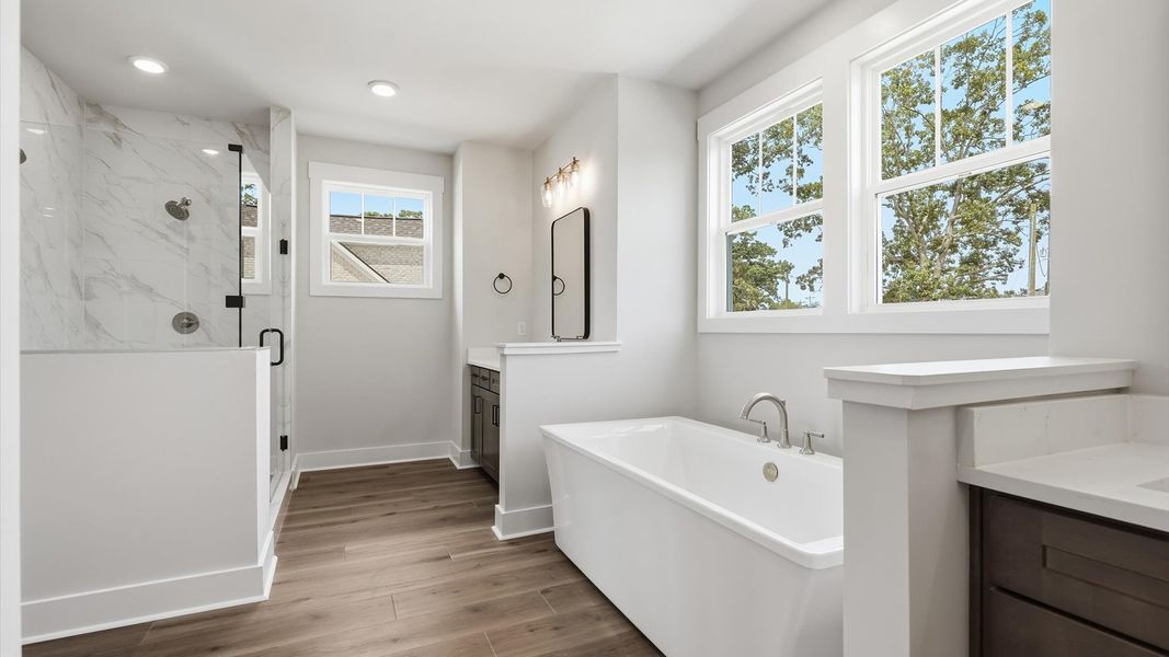 Furnished interior view inside a new home in Pelham Crossing Single Family Homes, Greer (Image 17).