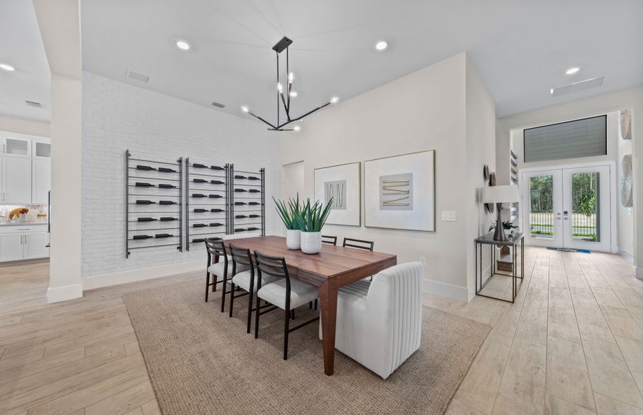 Representative furnished interior of a home built from the Layton Grande by DiVosta in TerraWalk at Babcock Ranch, Alva (Image 15).