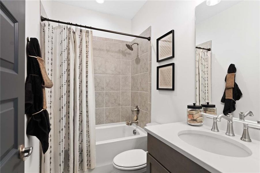 Furnished interior view inside a new home in East Harbor II at Chestatee, Dawsonville (Image 6).