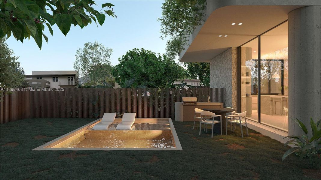 Exterior details and patio area of a home in , Miami (Image 17).