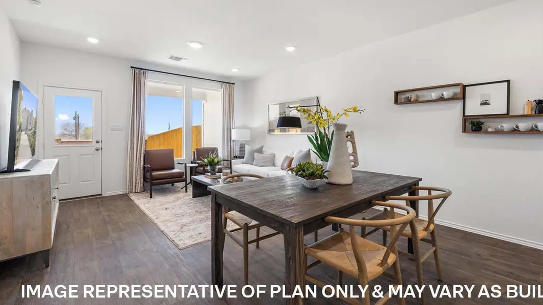 Furnished interior view inside a new home in Wayside, Uhland (Image 10).