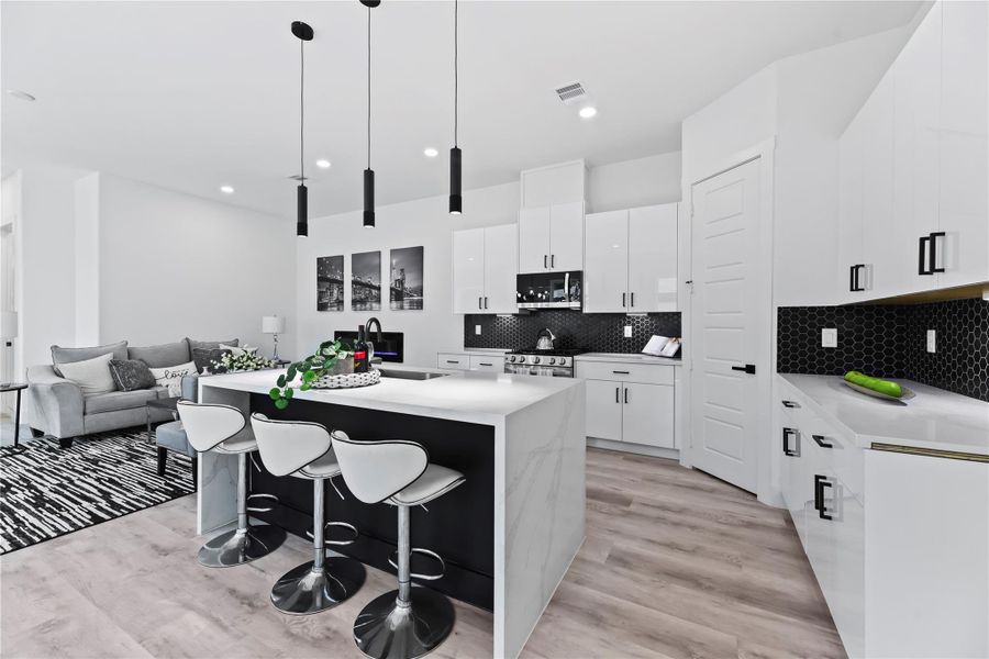 Furnished interior view inside a new home in , Houston (Image 12).