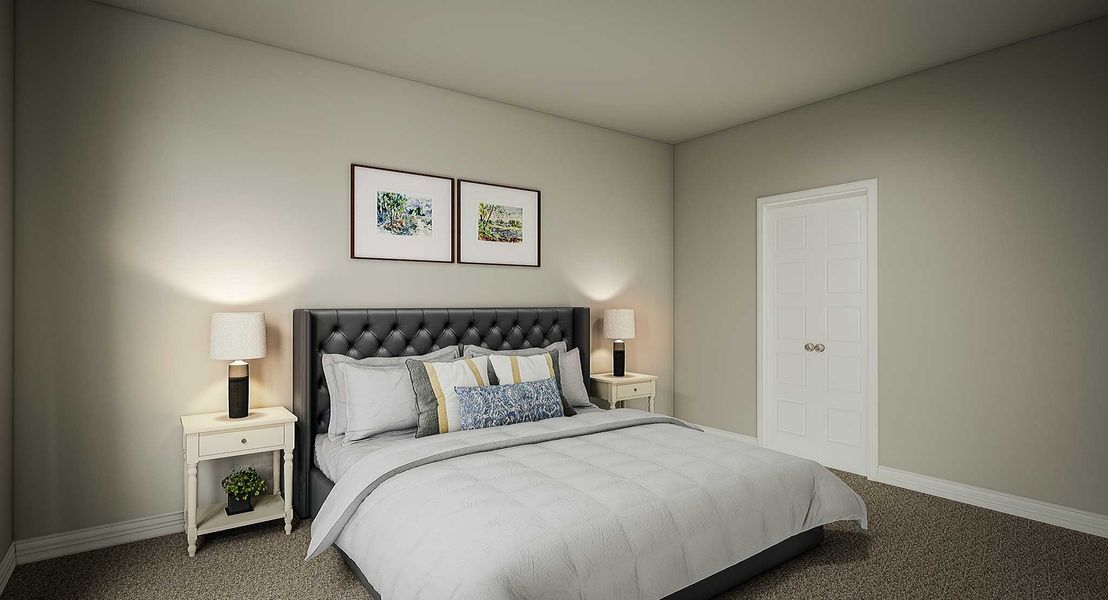 Furnished interior view inside a new home in The Cove at Mason Woods, Cypress (Image 12). Furnished interior view inside a new home in The Cove at Mason Woods, Cypress (Image 12).