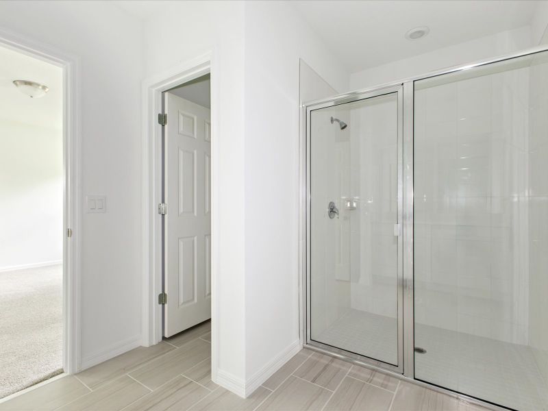 Primary bathroom in the Daphne floorplan at 2386 White Tail Street