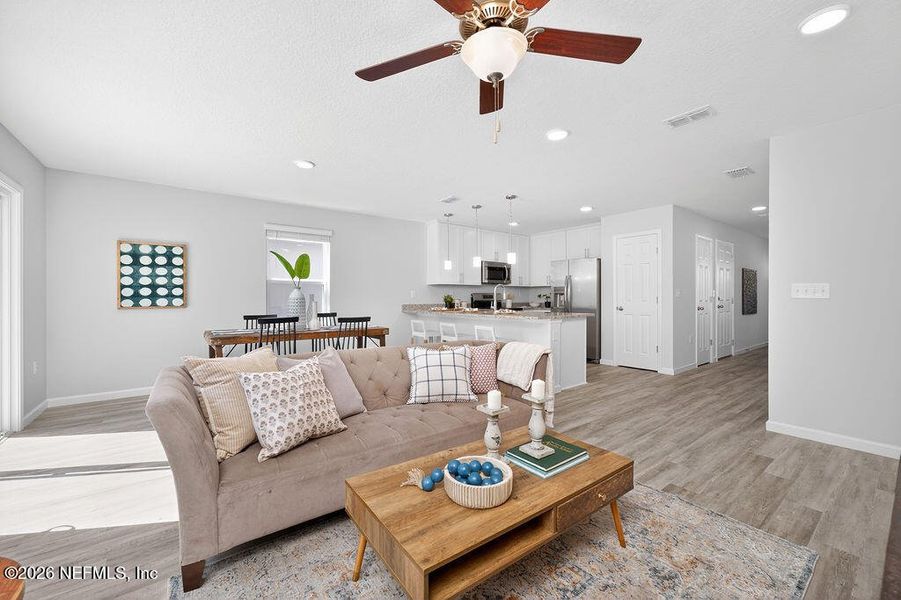 Furnished interior view inside a new home in , Jacksonville (Image 13).