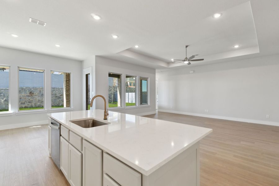 Furnished interior view inside a new home in Painted Tree Lakeside, McKinney (Image 6).