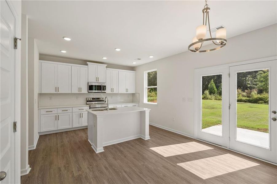 Furnished interior view inside a new home in The Brooke at Rivertown, South Fulton (Image 5).