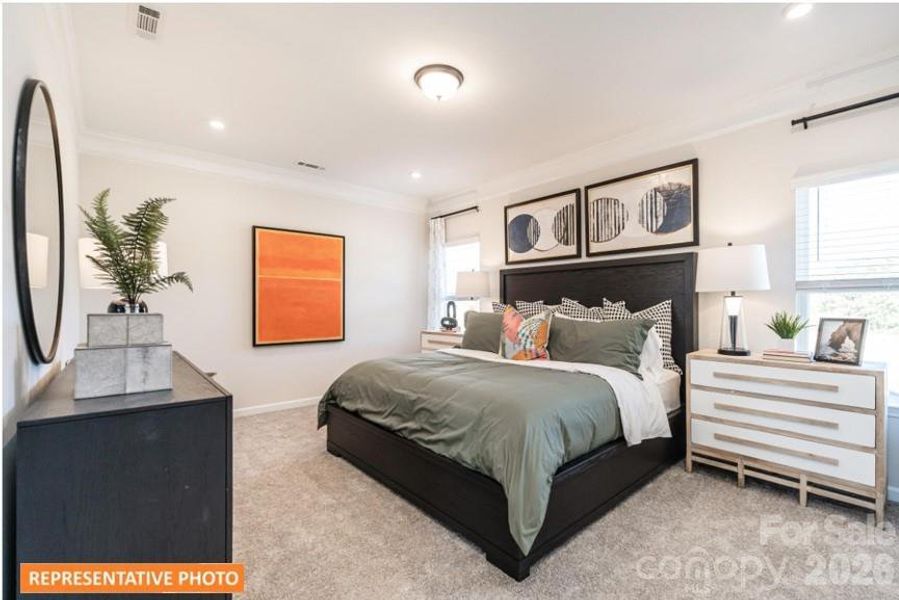 Furnished interior view inside a new home in Catawba Trace, Catawba (Image 9). Furnished interior view inside a new home in Catawba Trace, Catawba (Image 9).